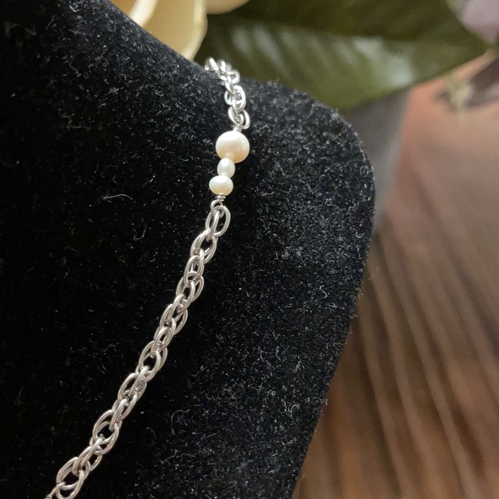 Sara Blaine by willow house sterling and freshwater pearl necklace - Picture 2 of 5